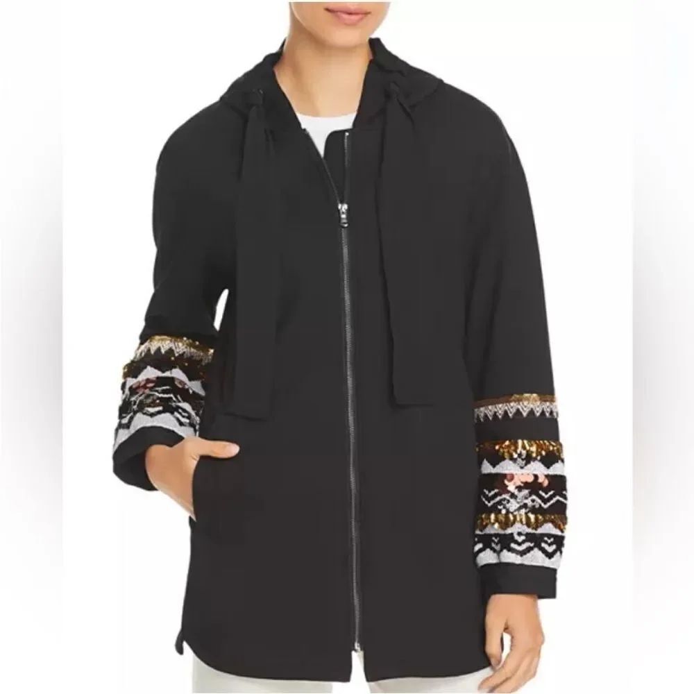KOBI HALPERIN Milan embellished hooded jacket, M